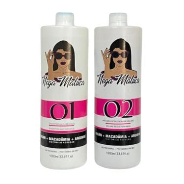 Imagem de Nega Maluca Royal Professional Kit Profissional 2 Passos – Shampoo Anti-Resíduo + Máscara Redutora de Volume 1L