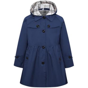 Imagem de Jaqueta corta-vento feminina Betusline azul marinho 7-8Y