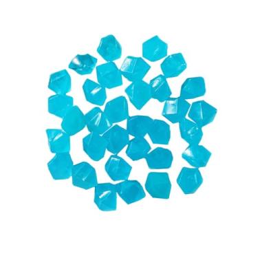 Imagem de 100pcs Pedras que Brilham no Escuro de Resina Fluorescente em Forma Diamante Decoração para Aquário Paisagem Aquática Jardim Caminho