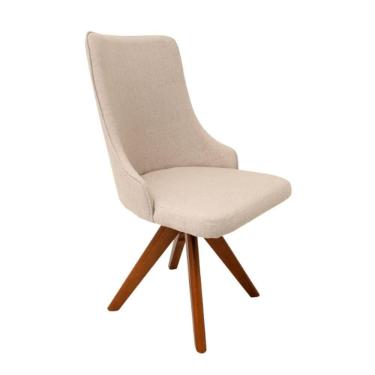 Imagem de Cadeira De Jantar Roma Giratória Branco Navajo