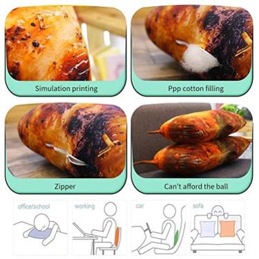 Imagem de PERNA DE FRANGO BRINQUEDO DE PELÚCIA SIMULAÇÃO TRAVESSEIRO DE ALIMENTOS ALMOFADA MACIA PRESENTE DE ANIVERSÁRIO DECORAÇÃO DE CASA (Como mostrado)