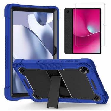 Imagem de L00KLY Capa com suporte para tablet T-Mobile REVVL Tab 2 de 10,1 polegadas 2025 com protetor de tela, capa protetora resistente à prova de choque 3 em 1 para T-Mobile REVVL Tab 2 5G 10,1 polegadas