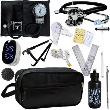 Imagem de Kit Fisioterapia Maleta Goniometro Martelo Buck Completo - Love Saude,