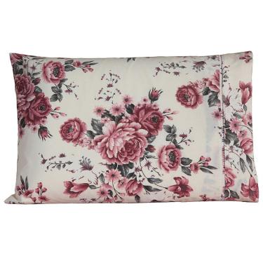 Imagem de Fronha Avulsa 70cm X 50cm 1 Peça Esmeralda 100% Algodão Percal 150 Fios Cor:rosê