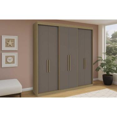 Imagem de Guarda Roupa Casal 6 Portas E 4 Gavetas Ph 18041 Cedro/fendi - Herval