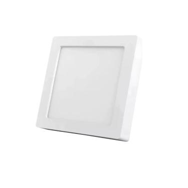 Imagem de Painel Led Eco Branco Sobrepor 12w Quad. 4000k Black + Decker