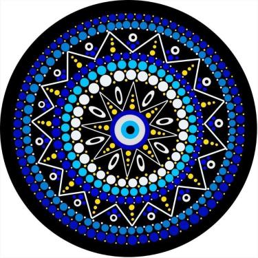 Imagem de Capa De Estepe Ecosport Aircross Mandala Olho Grego