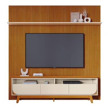 Imagem de Combo Painel De Tv 60 Polegadas + Rack Luna - 7 Decor Cinamomo E Off White