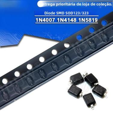 Imagem de 100pcs Diodos SMD 0805 SOD-123 1N5819 1N4007 1N4148 SOD123 SOD-323 120