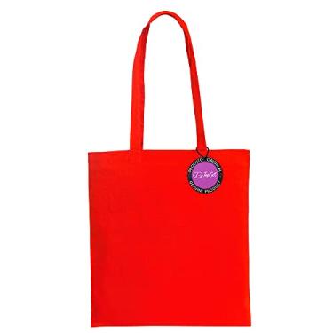 Imagem de Sacola Ecobag em Algodão 37x41cm Asti TopGet (Vermelho)