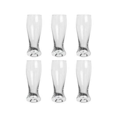 Imagem de Kit 6 Copos Chopp Cerveja Drinks Clássico em Vidro Transparente 315 ml p/Festas Bares Restaurantes