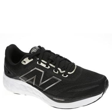 Imagem de New Balance Tênis de corrida feminino Fresh Foam 680 V8, Preto/Ouro Claro Metálico/Preto Metálico, 10.5