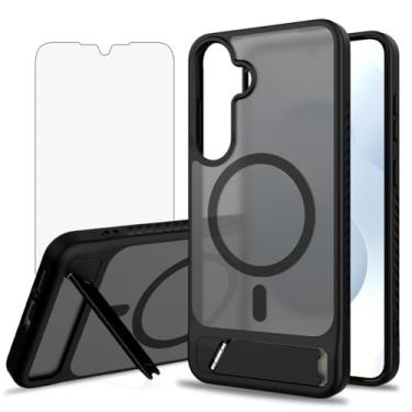 Imagem de Asuwish Capa de celular para Samsung Galaxy S24 Plus/S25 Plus S24+ S25+ 5G, compatível com Magsafe Magnetic, protetor de tela, suporte à prova de choque, capa protetora para celular S24Plus S 24+