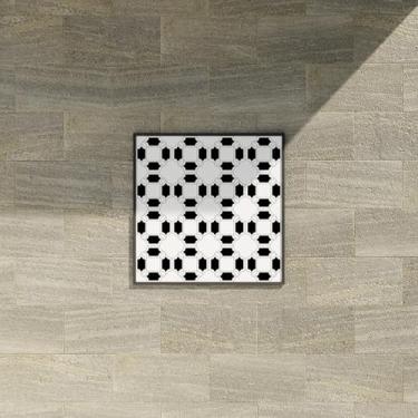 Imagem de Ladrilho Decorativo Cerâmica Estampa Geométrica para Pisos e Paredes