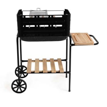 Imagem de Churrasqueira Mor Califórnia 3011 com Grelha, Tábua, Espetos e Rodas para Transporte