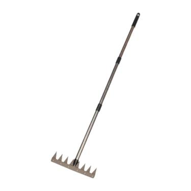 Imagem de Generic Ancinho de jardim, cultivador agrícola, enxada com cabo removível, ferramenta manual para jardinagem, enxada para soltar a terra do gramado, Style D