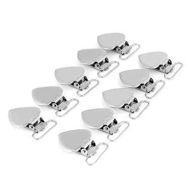 Imagem de Generic Suspensório de Pressão, 10 Peças de Suspensórios de Alta Resistência, Clipes de de Coração para Roupas para Casa