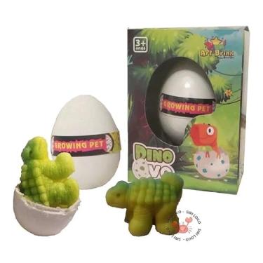 Imagem de Genérico, Kit 2 Unidades Dino Ovo Surpresa Brinquedos Dinossauro Cresce Na Agua Sortido 8 Cm