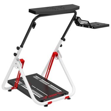 Imagem de Sim Racing Wheel Stand Foldable Simulator Cockpit Wheel Stand Racing Steering Shifter Mount Fit for Logitech G25, G27, G29, G920 Racing Simulator Cockpit Video Game Accessories, Shifter Wheel Pedals