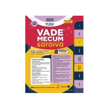 Imagem de Vade Mecum Saraiva 2025 - 2 Semestre - 40Ed/25 - SARAIVA JUR, Sortido