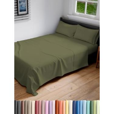 Imagem de Jogo de lençol casal GG extra longo estendido casal GG - confortável, respirável e refrescante - cabe em colchões de 20 a 40 cm com bolsos profundos - 137 x 203 cm - Roupa de cama luxuosa macia, sem