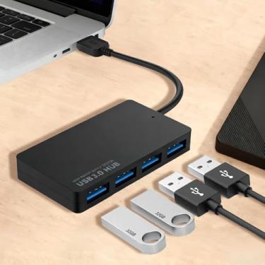 Imagem de 1 adaptador conversor de cabo de carregamento de alta velocidade, hub 2.0, divisor USB, multiinterface – 4 portas, extensor USB HUB 2.0, divisor de laptop para computador desktop