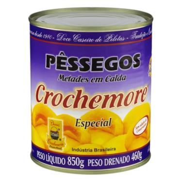 Imagem de Pêssegos em Calda Metades Crochemore Especial, Lata 460g Sem Conservantes