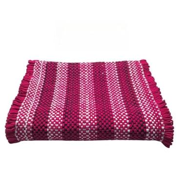 Imagem de Jogo de Tapete Cozinha Kit 3 Peças 2 Tapetes 1 Passadeira(Rosa pink)