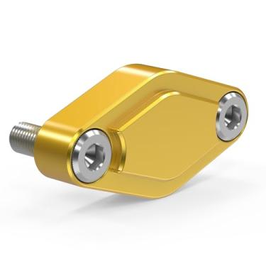 Imagem de NICECNC Placa de bloqueio de freio de estacionamento ATV dourada compatível com Yamaha Raptor 700R 700 660 Banshee 350 YFZ 450 YFZ450R Warrior 350 compatível com Honda TRX 450R 400EX 300EX ATC110 1979