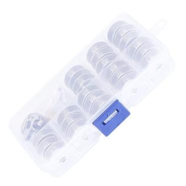 Imagem de GLOGLOW Conjunto de Bobinas de Máquina de Costura Com Construção Em Aço Inoxidável para Uso Doméstico e Industrial, Conjunto de 23 Peças Com Passador de Agulha e Estojo de Armazenamento, Perfeito para Aulas e Projetos de Costura