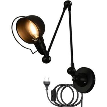 Imagem de Aplique de parede sem fio com bateria, controle remoto, dimerizável, 3600mAh, carregamento USB, luminária de parede longa de 17W para cabeceira, ideal para sala de estar e quarto, 60cm.