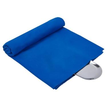 Imagem de NBEADS Pano de polimento de prata de 99 x 99 cm, pano quadrado antimanchas de prata pano de polimento de luxo pano de limpeza de joias para talheres talheres polimento de ourives, azul escuro