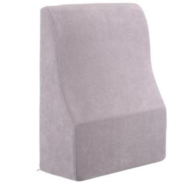 Imagem de MHRZDSH Travesseiros de elevação de perna, travesseiro ergonômico de cunha de espuma de memória/almofadas posicionadoras de pernas, cuidados confortáveis para dor no joelho, quadril, tornozelos