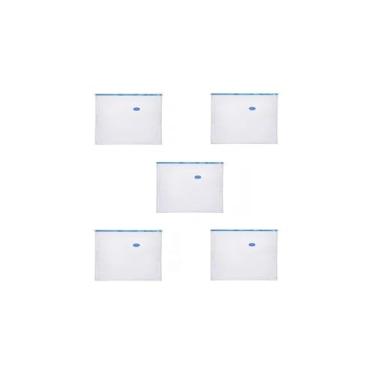 Imagem de Saco Organizador a Vácuo, 50x70cm, PVC Transparente, Redução de Volume 80%, com Zíper Hermético, 1 Unidade