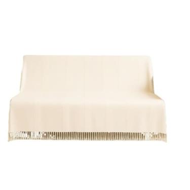 Imagem de Manta Para Sofá Gigante Luxo King 3.0x1.8M Grande 2,40X1,80m Pop 2.10x1.4M Premium De Algodão Capa Decorativa Protetora(Árabe 2.40x1.80M Branco (Cru))