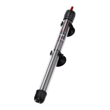 Imagem de Bothyi Aquecedor de aquário preto, compacto e multifuncional, com 2 ventosas, portátil e com controle inteligente.