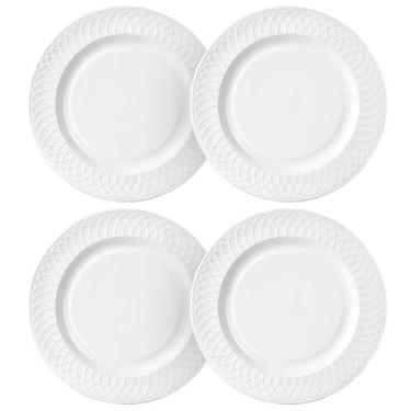 Imagem de Jogo de Pratos Raso de Jantar em Opaline Divine 4 peça 27cm - Hauskraf