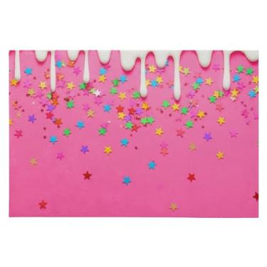 Imagem de Wassud Tapete de porta pingando gelo e estrelas 61 x 89 cm, tapete antiderrapante lavável com suporte de borracha, tapete macio e macio para sala de estar, quarto, entrada, entrada