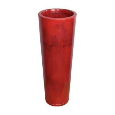 Imagem de Vaso Classic Ibiza Grande em Polietileno Para Flores ou Palntas (Vermelho Marmorizado)