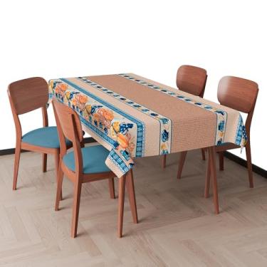 Imagem de Toalha de Mesa Térmica Impermeável Estampada 4–12 Lugares Proteção para Mesa Cozinha Jantar (Café Colonial,4 Lugares: 1,40m x 1,40m)