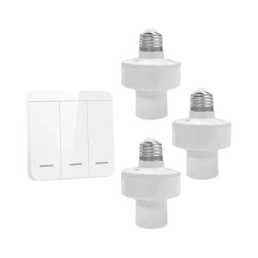 Imagem de Interruptor De Luz Inteligente RF 433Mhz Controle Remoto Soquete Para 
