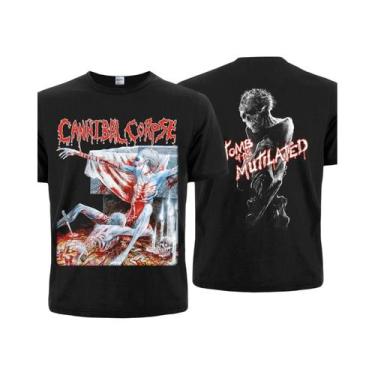 Imagem de Camiseta Unissex De Algodão Preto Cannibal Corpse Tomb of the Mutilate