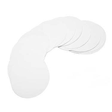 Imagem de GLOGLOW 100 Unidades de Papel Redondo para Fabricação de Crachás, Papel de Fibra Vegetal DIY Em Branco Com Tamanho Preciso, para Botões de Alfinetes, Emblemas, Adesivos de Geladeira, (44MM)