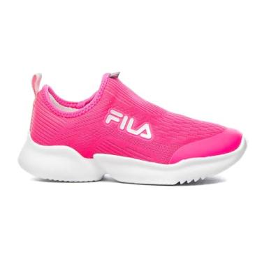 Imagem de Tênis Fila Gamer Slip On Infantil - Rosa e Branco