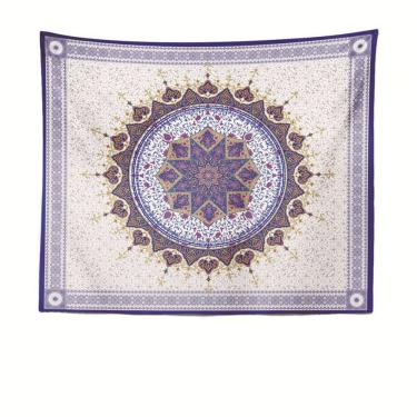 Imagem de Microtecido de parede de flores de mandala de tapeçaria 150x130cm