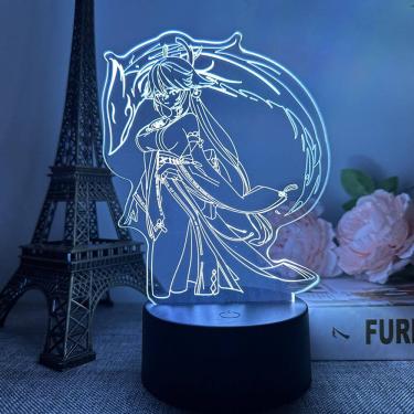 Imagem de Luz noturna LED 3D Plants vs Zombies Klees Color Changing