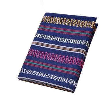 Imagem de Tecido Listrado Colorido Por Jarda, Tecidos De Estofamento Estilo Mexicano Para Cadeiras, Tecido Decorativo De Arte Étnica Minimalista Para Projetos DIY Domésticos(6#,1.5x1m/4.9x3.3ft)