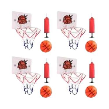 Imagem de Conjunto De Mini Cesta De Basquete Portátil Para Crianças Com Bola E B