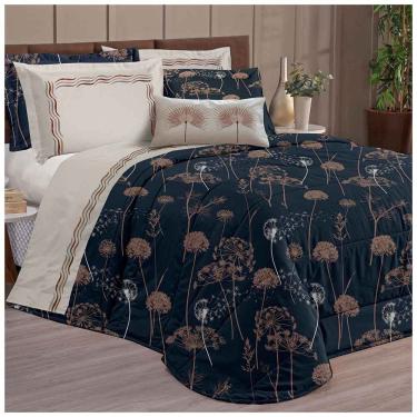 Imagem de Kit Edredom E Lençol Sorrento King Dupla Face 9 Peças