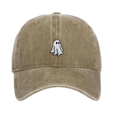 Imagem de Boné De Beisebol Bordado Com Padrão De Fantasma Para Homens E Mulheres